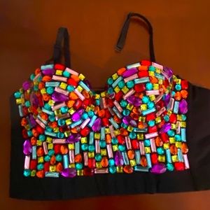 New with tags Jeweled Bustier